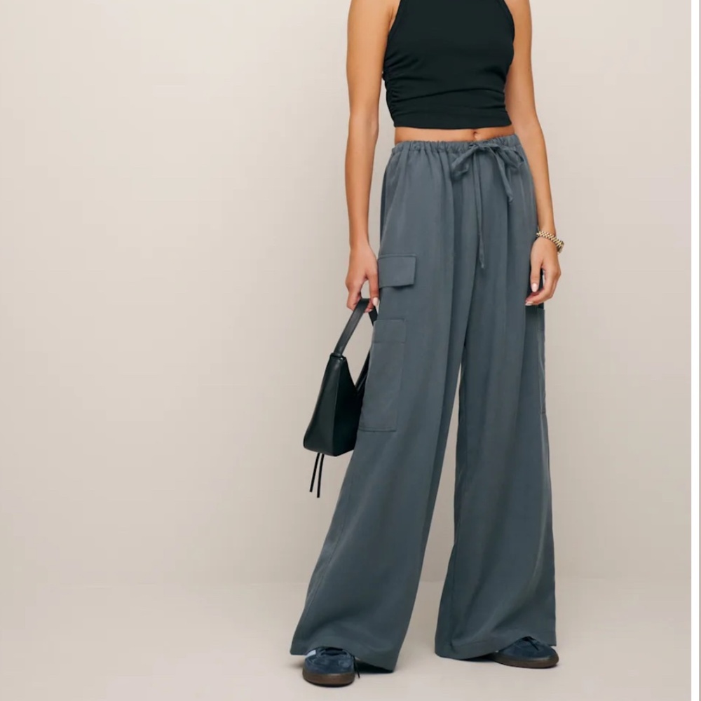 Reformation Ethan Twill Pant Slate